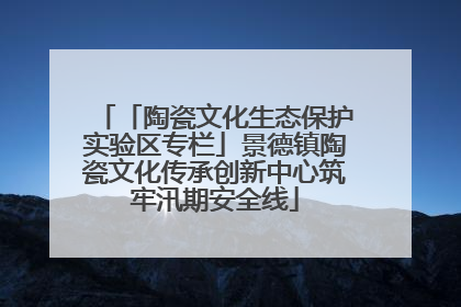 「陶瓷文化生态保护实验区专栏」景德镇陶瓷文化传承创新中心筑牢汛期安全线
